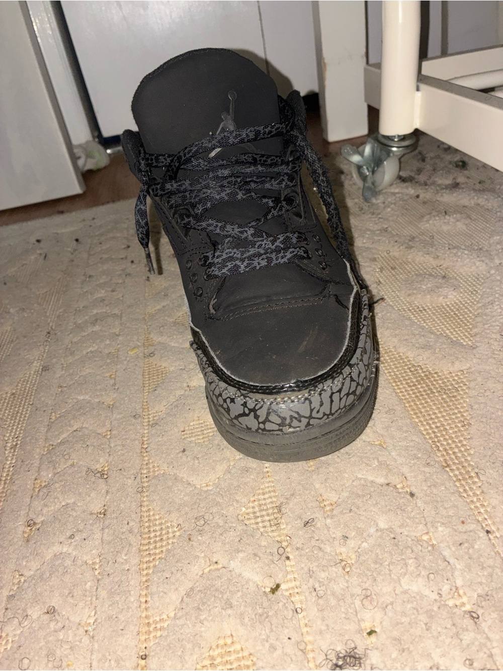 Jordan 3s black cats shoes